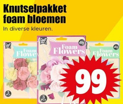  knutselpakket 99 foam bloemen kleuren flower flowers 