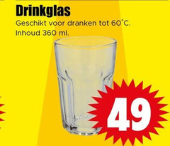  glazen 60 360 drinkglas dranken inhoud ml 
