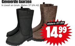  dameslaarzen 42 gevoerde laarzen zwart bruin maten elders 