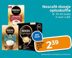 nescafe oploskoffie 2 gold cappuccino doosje stuks latte espresso original stuk 