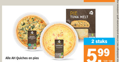  2 15 20 quiche spinazie geitenkaas remia vega quiches lorraine spekjes pie tuna knapperig nutri score stuks 5 99 productvarianten combineren 
