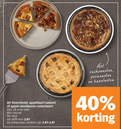  40 cashewnoten pecannoten hazelnoten roomboter appeltaart naturel appel stoofperen notentaart vers oven stuk varieeren 