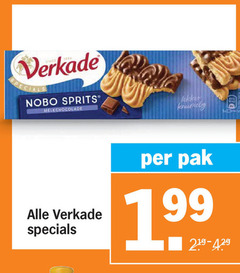  verkade biscuit 100 nobo sprits melkchocolade pak 
