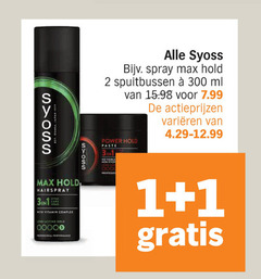  1 2 300 hold hairspray care with vitamin complex heating syoss spray spuitbussen ml power stick varieeren 