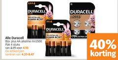  4 40 100 150 aaa duracell up to life with power boost actives aa alkaline mn1500 pak stuks varieeren code cr2032 baby secure pack 