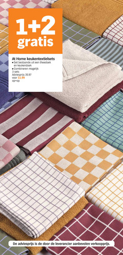  theedoek keukendoek 1 2 3 at home combineren 