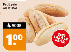  petit pains 4 100 pain wit tarwe vast laag 