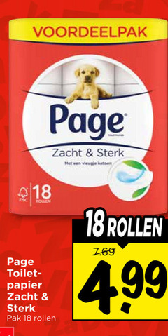  page toiletpapier 18 fsc rollen toilet papier zacht pak enige katoen 