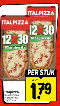  diepvriespizza italpizza margherita snack pizza cm stuk 