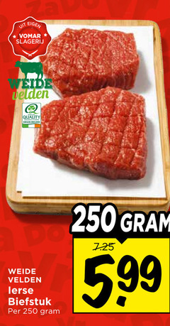  250 slagerij velden quality origin ireland weide biefstuk 5 99 