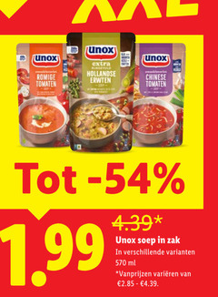  unox soep romige tomaten hollandse erwten chinese zak ml varieeren 