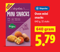  snacks 32 diepvries mini oven bizbiz stuks 