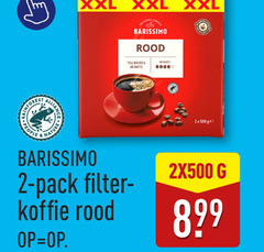  barissimo koffie 2 xxl rood forest nature pack filter full aromatic ge 