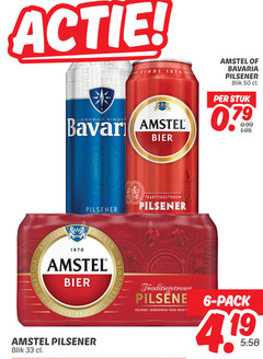  amstel bavaria blikjes bier 4 6 10 19 33 50 1870 onafhankelijk lieshout pilsener blik stuk bieren traditiegetrouw trade volmout pack 