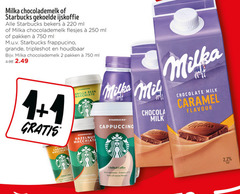  milka starbucks ijskoffie chocolademelk 1 2 250 750 bekers ml pakken grande houdbaar caramel to bean macchiato hazelnut flavour cappuccino chocola chocolate milk chilled coffee bold espresso creamy my hints cocoa 