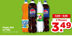  sisi 7-up pepsi cola frisdrank 2 taste flessen 1 5 liter zero sugar bubble up 
