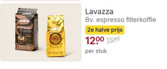 15 1200 1599 lavazza espresso italiano lavatt oro bv . filterkoffie 2e halve prijs per stuk 