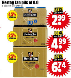  hertog jan blikjes bier 6 25 33 45 50 pils 0.0 pack blik alcoholvrij 00 pilsener zacht bitter fris 5 1 