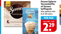  douwe egberts senseo oploskoffie koffiepads 8 10 nouveau sense cappuccino pads nou verwenkoffie cafe pakken stuks pak latte macchiato 