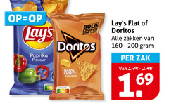  lays doritos chips 160 200 paprika flavour bold crunch iconic taste nacho cheese flat zakken zak 16 
