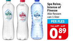  spa mineraalwater fruitdrank 1 reine intense finesse flessen www liter mineral water natural fles 