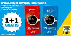  gwoon koffie 1 2 500 snelfiltermaling roodmerk pak combineren vers 06 dubbel pakken 