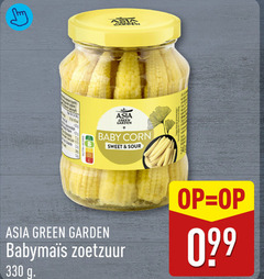  13 330 asia green garden baby corn sweet sour zoetzuur 