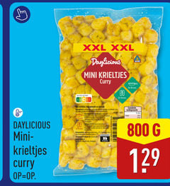  1 7 24 40 100 xxl mini krieltjes curry min voedingswaarde energie nutri score voorgekookt gekruid ingredienten groenten paprika ui knoflook zout specerijen kruiden verpakt beschermende atmosfeer koekenpan verhit olie bak omscheppen airfryer minuten voorverwarmde halverwege omschudden bewaaradvies gekoeld uur koelkast ready meal b.v. aa nederland 