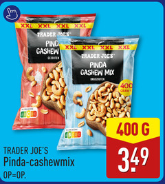  400 xxl trader cashew gezouten pinda mix ongezouten nutri score 