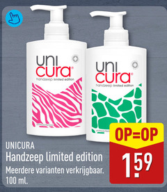 klik op dit plaatje voor een vergroting en voor vergelijkbare aanbiedingen gerelateerd aan
11 100 uni cura handzeep limited edition unicura antibacterieel meerdere ml 11 100 uni cura handzeep limited edition unicura antibacterieel meerdere ml