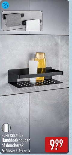  home creation handdoekhouder doucherek zelfklevend stuk 