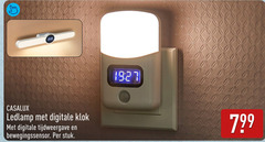  20 30 ledlamp digitale klok tijdweergave bewegingssensor stuk 