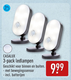  3 pack ledlampen binnen buiten bewegingssensor batterijen 