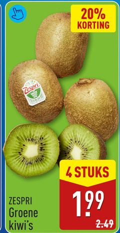  4 20 zespri groene stuks 