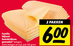  2 150 600 familie nijland boerderijkaas gesneden belegen oud pak pakken beschikbaar 