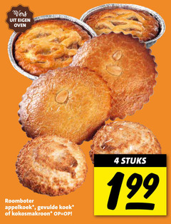  4 vers oven roomboter appelkoek gevulde koek kokosmakroon stuks 