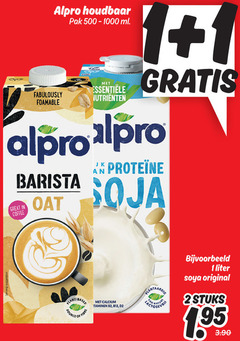  1 serving suggestion alpro houdbaar pak ml barista coffee plant source vitaminen 02 liter soya original 2stuks 
