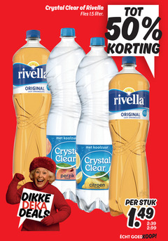 klik op dit plaatje voor een vergroting en voor vergelijkbare aanbiedingen gerelateerd aan
1 50 crystal clear rivella fles liter original licht sprankelend dikke deka deals koolzuur perzik citroen stuk 1 50 crystal clear rivella fles liter original licht sprankelend dikke deka deals koolzuur perzik citroen stuk