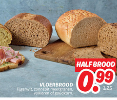  vloerbrood tijgerwit zonnepit meergranen volkoren brood 99 