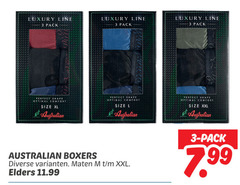 3 luxury line pack shape optimal cape size xl australian boxers comfort l maten xxl elders 