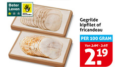  100 219 beter leven dieren bescherming gegrilde kipfilet fricandeau 