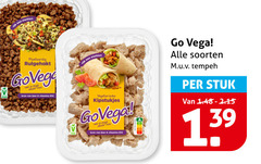  plantaardig rulgehakt vegetarische kipstukjes go vega soorten tempeh stuk 