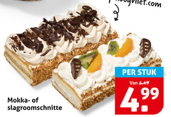  mokka slagroomschnitte stuk 