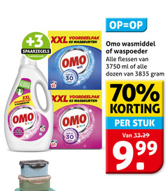  30 65 3750 3 xxl plastic wasbeurten omo kleur wit wasmiddel waspoeder flessen ml dozen stuk 9 99 