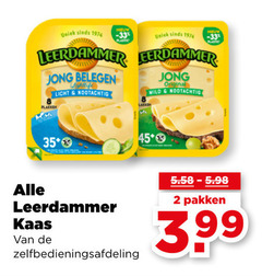  2 35 leerdammer jong belegen nightlife licht nootachtig lakken original mild 45 kaas zelfbedieningsafdeling pakken 