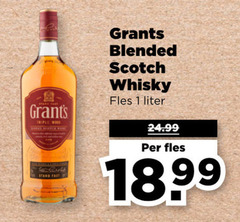  1 triple sa stand fast grants blended scotch whisky fles liter 