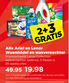 klik op dit plaatje voor een vergroting en voor vergelijkbare aanbiedingen gerelateerd aan
2 3 5 55 60 lenor color ariel wasmiddel wasverzachter collection zeebries flessen wasbeurten combinatie 2 3 5 55 60 lenor color ariel wasmiddel wasverzachter collection zeebries flessen wasbeurten combinatie
