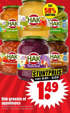  1 2 100 natuurlijke ingredient ingredienten hak doperwtjes appelmoes getest witte bonen open groente rode kool stukjes appel bonenschotels pot zak bruine 