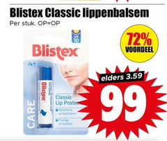 99 blistex classic lippenbalsem stuk at care lip beschermt hydrateert voordeel elders 