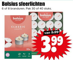  6 8 30 40 1870 bolsius sfeerlichten branduren pak stuks since classic lights 30x 5.99 3.99 